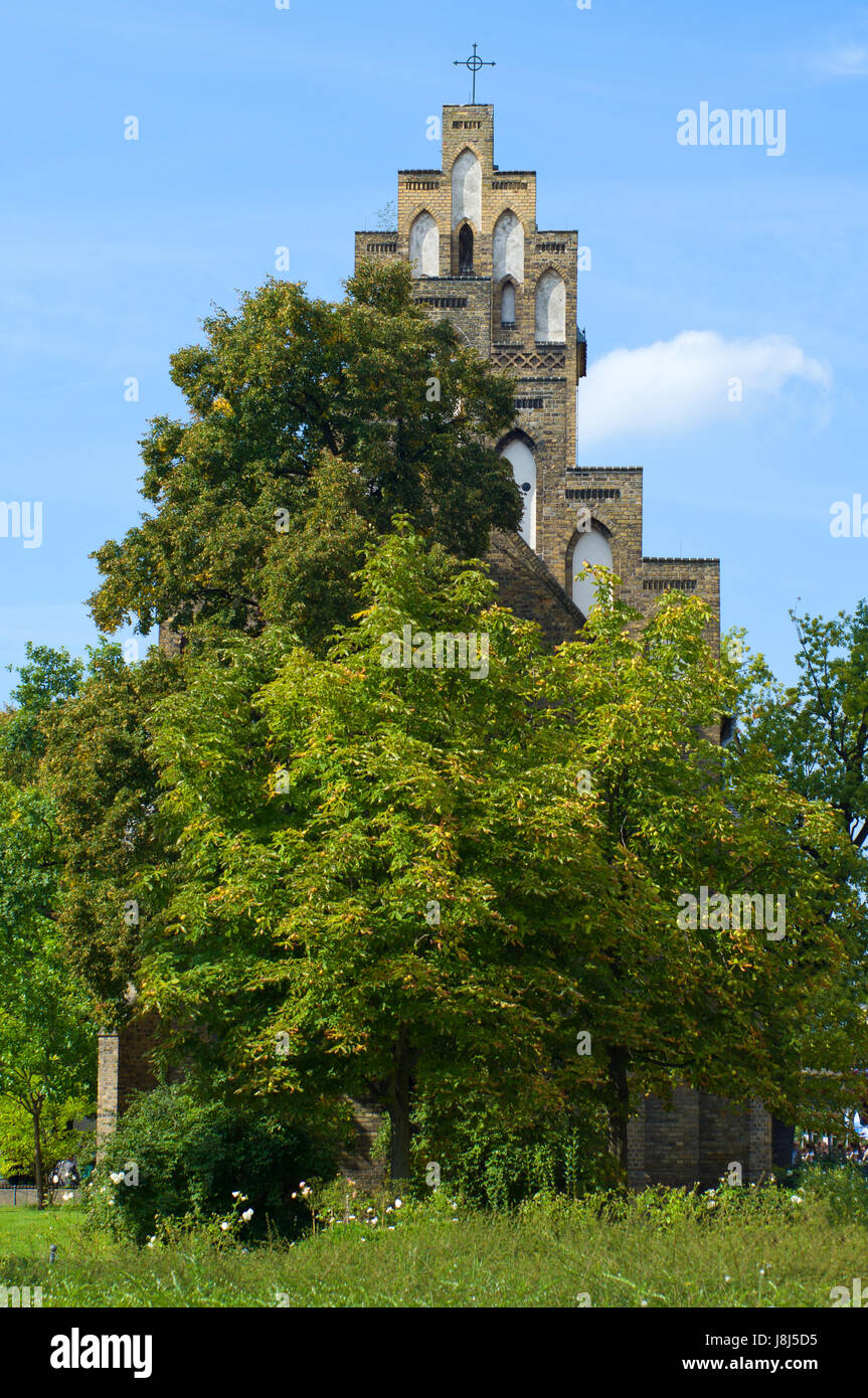 La religion, l'église, temple, Berlin, protestante, christianisme, religion, bleu, Banque D'Images