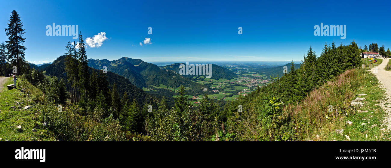 Montagnes, Bavaria, de la vue, vue, perspective, perspective, vista, panorama, Banque D'Images