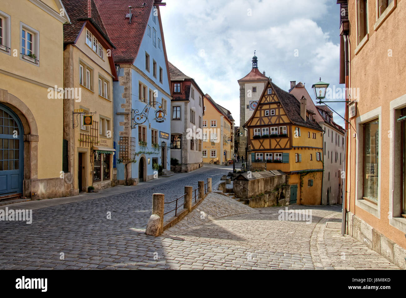 Sur plnlein Rothenburg ob der Tauber Banque D'Images