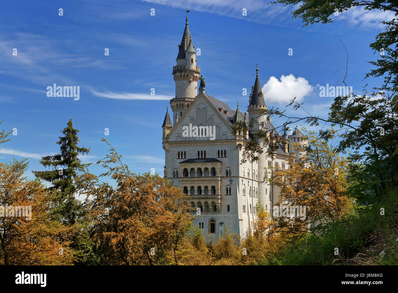 La Bavière, Neuschwanstein, château, Château de Neuschwanstein, Schloss, Ludwig, knig Banque D'Images