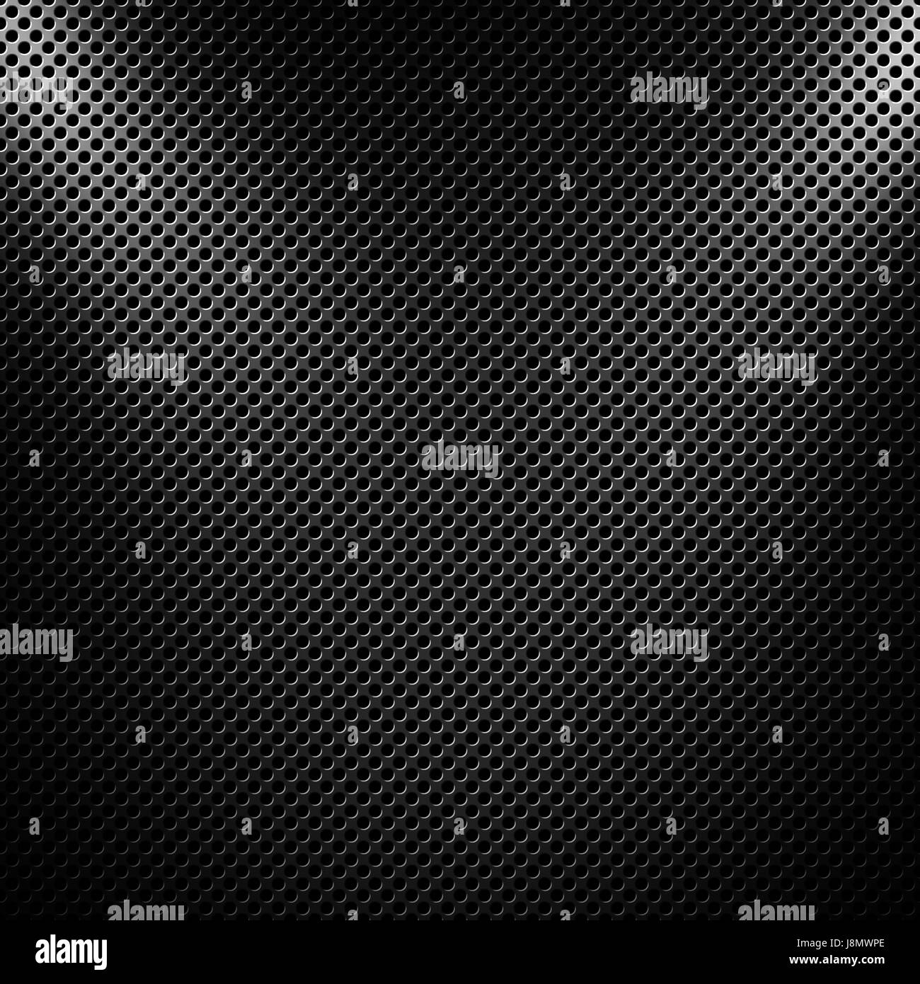 Résumé gris moderne plaque métallique perforée matériau texturé pour le fond, papier peint design, design graphique Banque D'Images