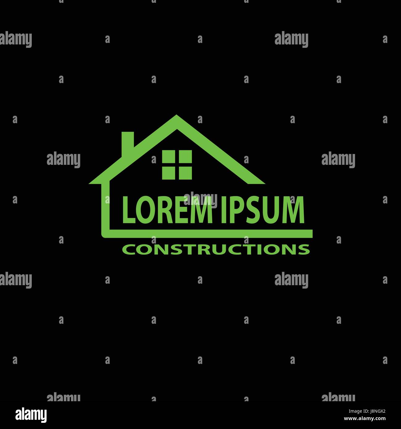 Logo universel pour la construction company Illustration de Vecteur