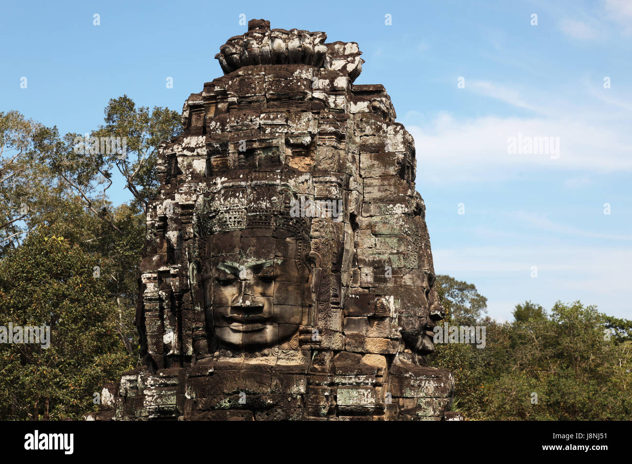 Temple Angkor Thom siem reap Banque D'Images