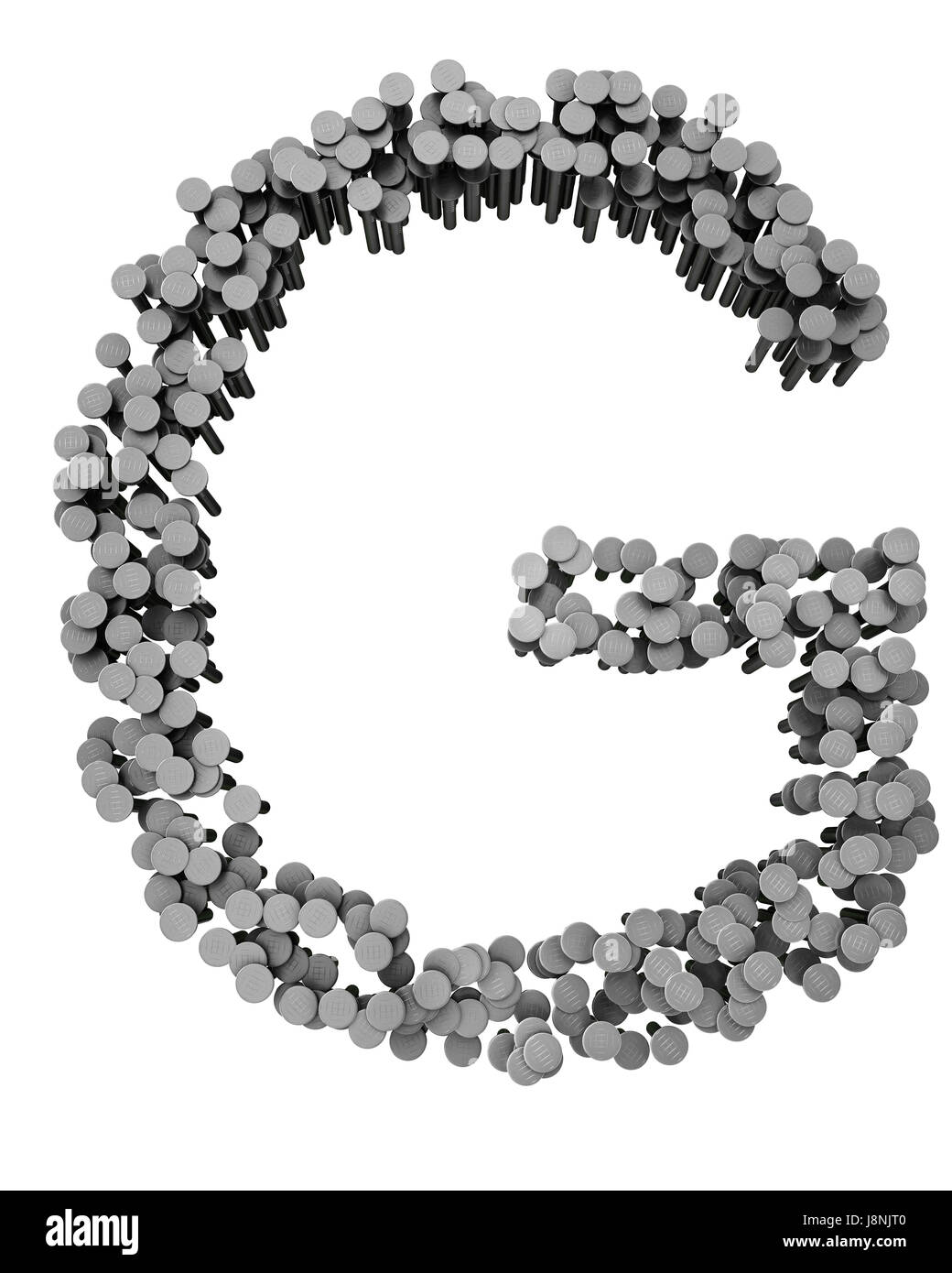 L'écriture, police, typographie, l'acier, vernis à ongles, l'alphabet, de la construction, de l'outil, seul, Banque D'Images