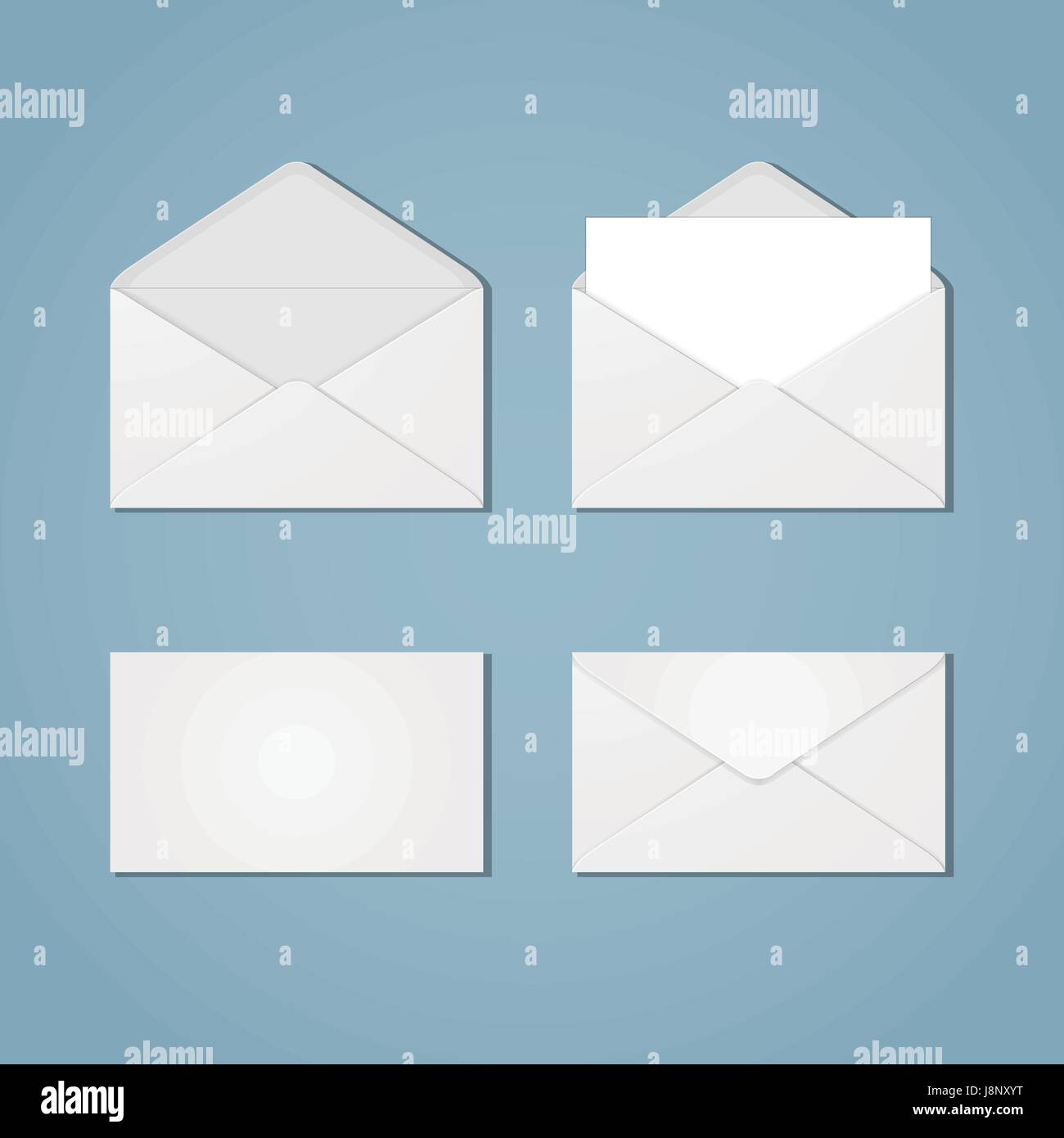 Ensemble de formes d'enveloppes Illustration de Vecteur