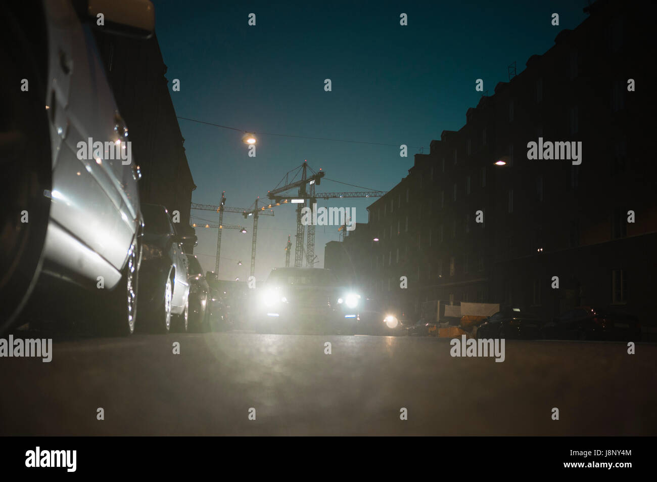 Trafic de nuit Banque D'Images