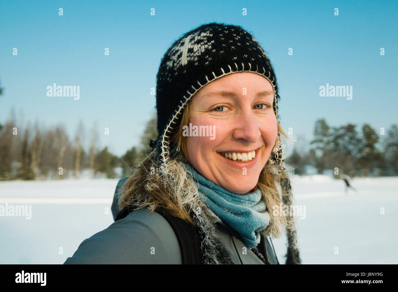 Portrait of smiling woman Banque D'Images