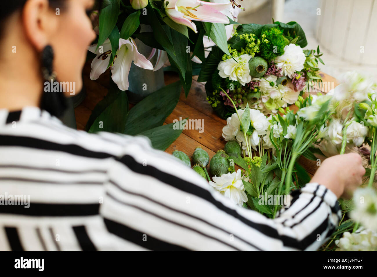 Bouquet de fleurs de Fleuriste Banque D'Images
