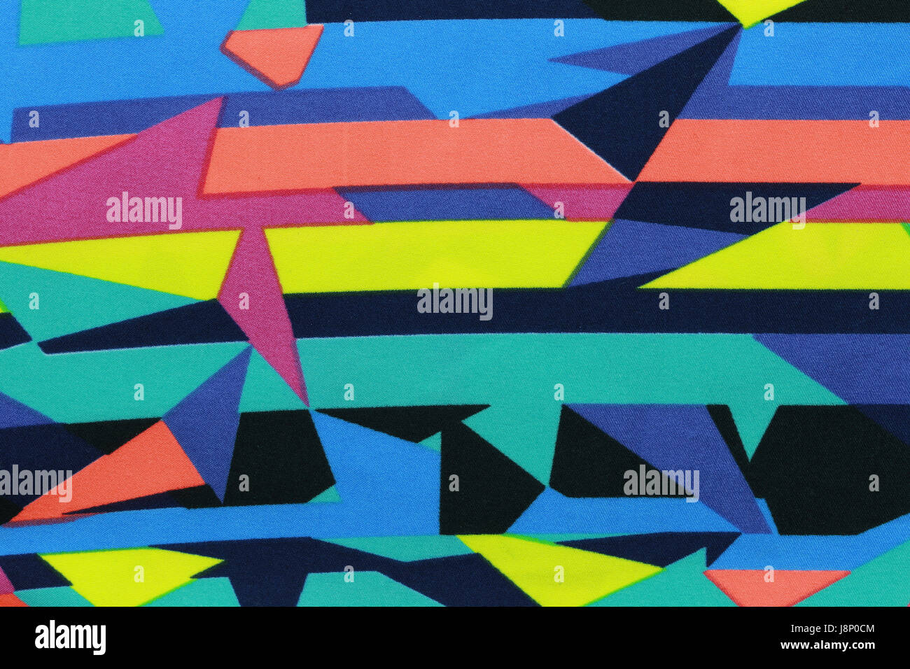 Surface de tissus colorés et de motifs abstraits pour concevoir votre travail de fond. Banque D'Images