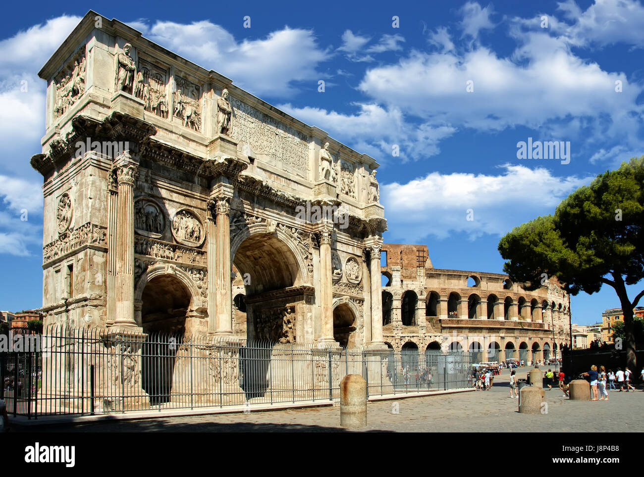 Rome, Rome, Colisée, l'Italie, l'amphithéâtre romain, l'amphithéâtre, le Colisée, Banque D'Images
