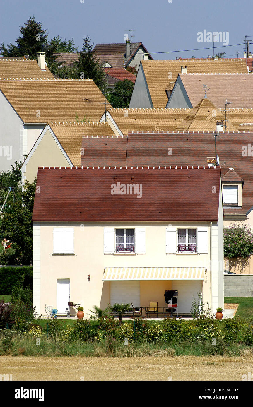 Maisons, l'industrie, nouveau, district, chantier, logements, l'attribution, Banque D'Images