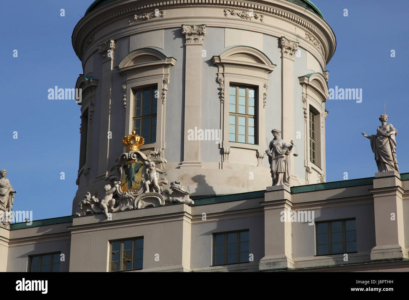 Potsdam, autrefois, l'hôtel de ville, communauté, village, ville de marché, vieux, constructeur, Banque D'Images