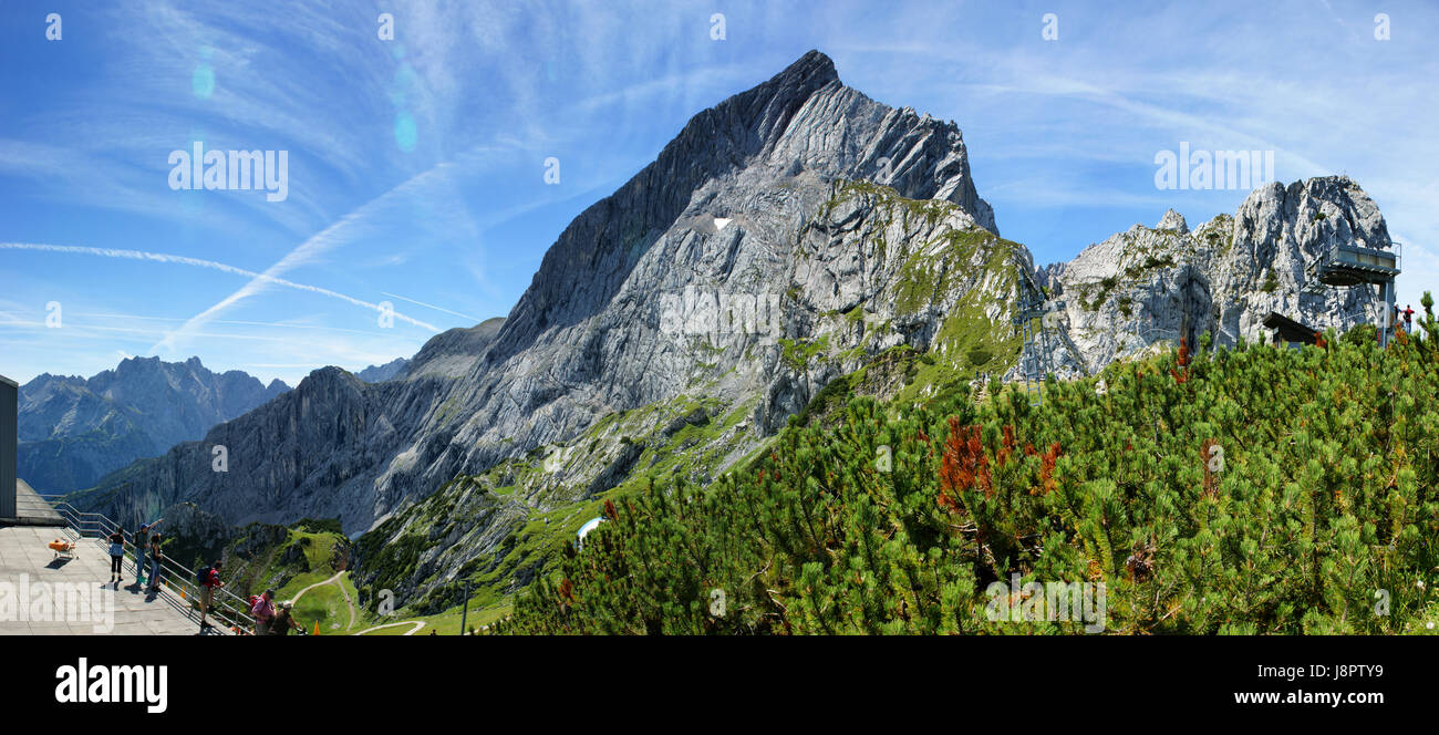 Les montagnes, Alpes, alp,bavaria,alpspitze Garmisch Partenkirchen,,,alp Banque D'Images