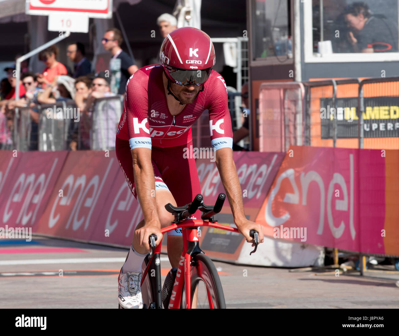 Milano, Italie 28 mai 2017. La dernière étape du 100e TOUR D'Italie. Tom Dumoulin remporte le 100e Giro d'Italia Banque D'Images