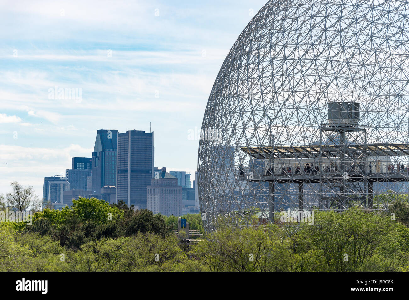 Montréal, CA - 28 mai 2017 : Ville de Montréal et la biosphère au printemps Banque D'Images