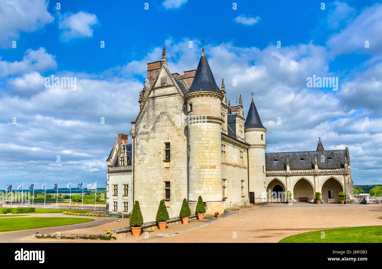 Chateau d'Amboise, l'un des châteaux de la Loire - France Banque D'Images