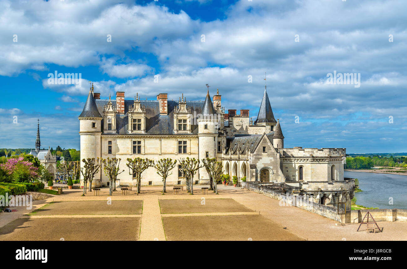 Chateau d'Amboise, l'un des châteaux de la Loire - France Banque D'Images