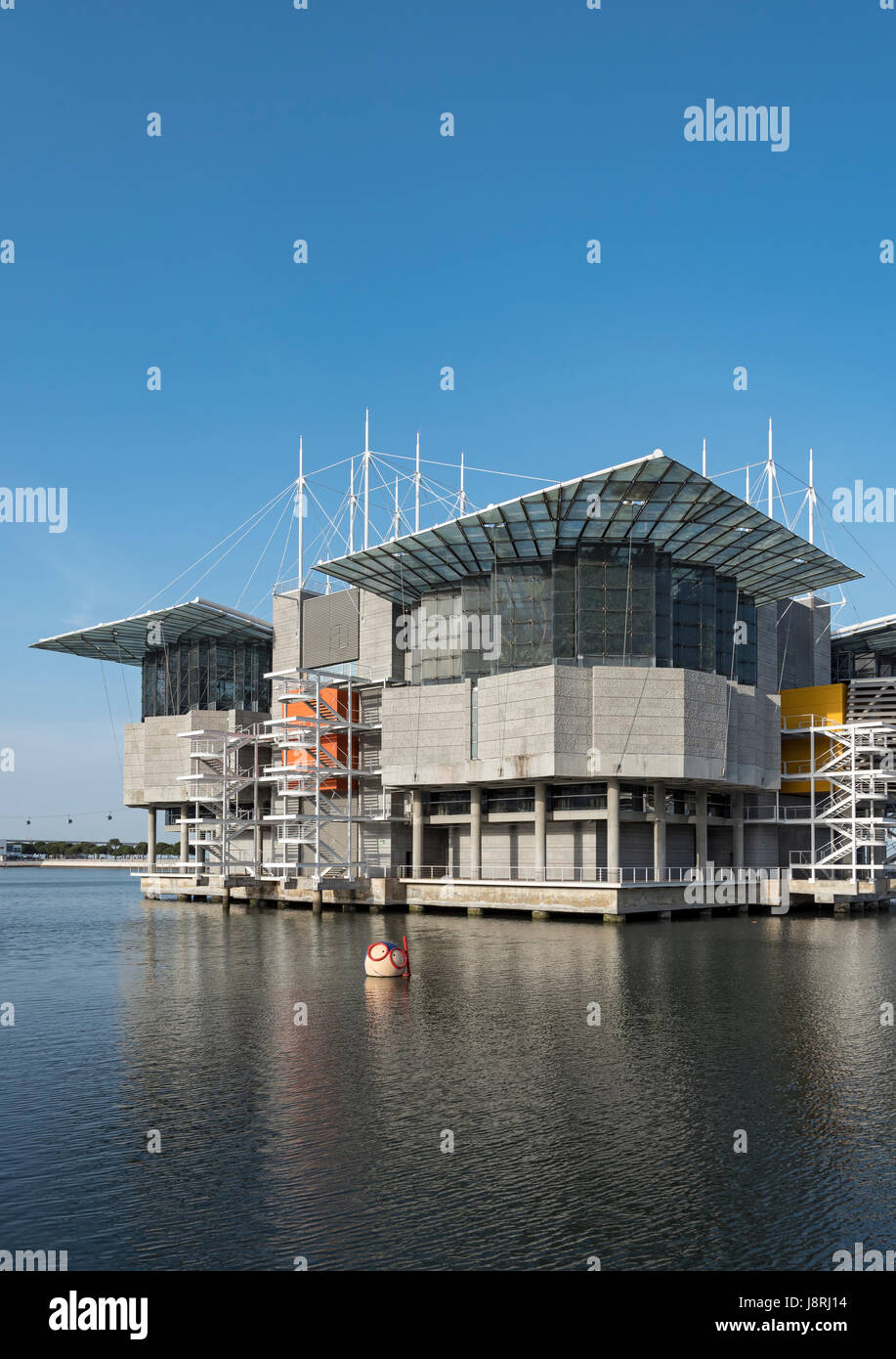 Construction d'Océanarium de Lisbonne, le Parque das Nacoes, Portugal Banque D'Images