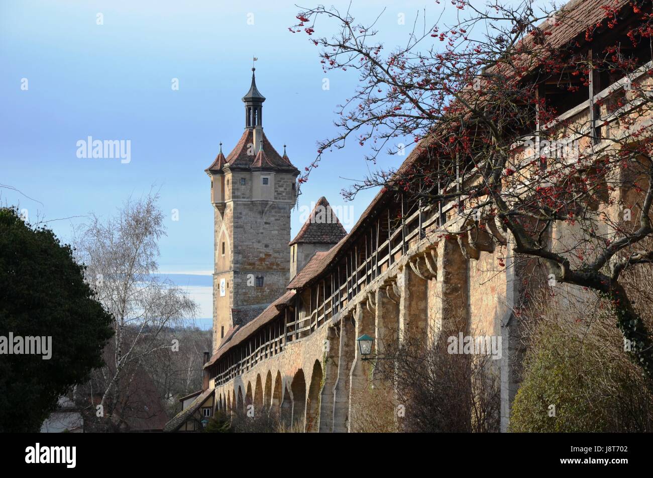 Tower, le tourisme, les murailles de la ville, voyage, voyage, voyage, francs, moyen-âge, Banque D'Images