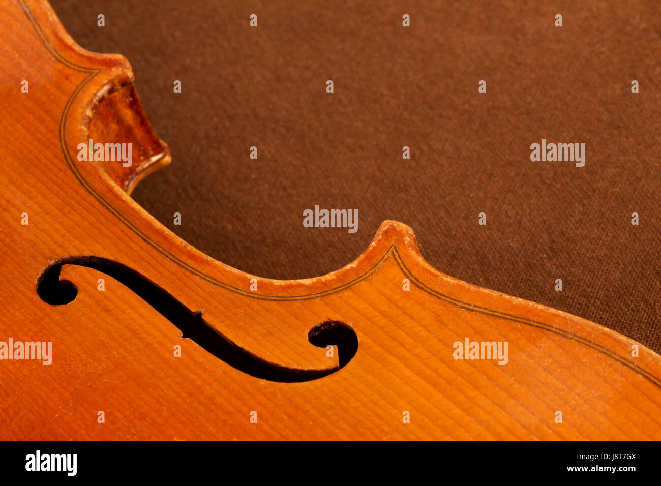 Le cou d'un violon Banque D'Images