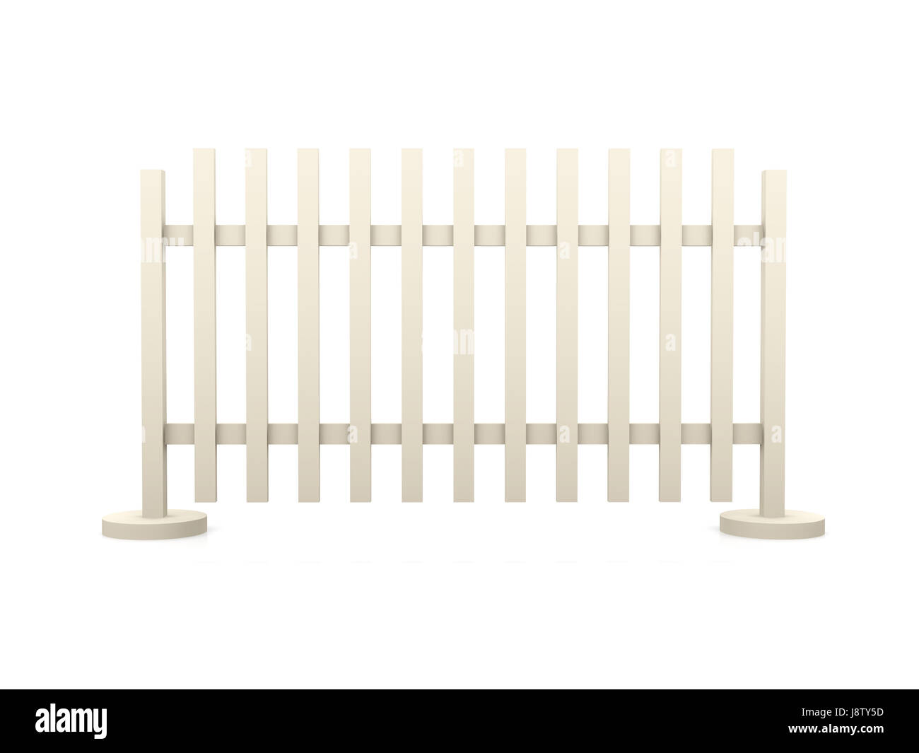 Isolé, jardin, graphique, illustration, barrière, ferme, digital, limiter, clôture, Banque D'Images