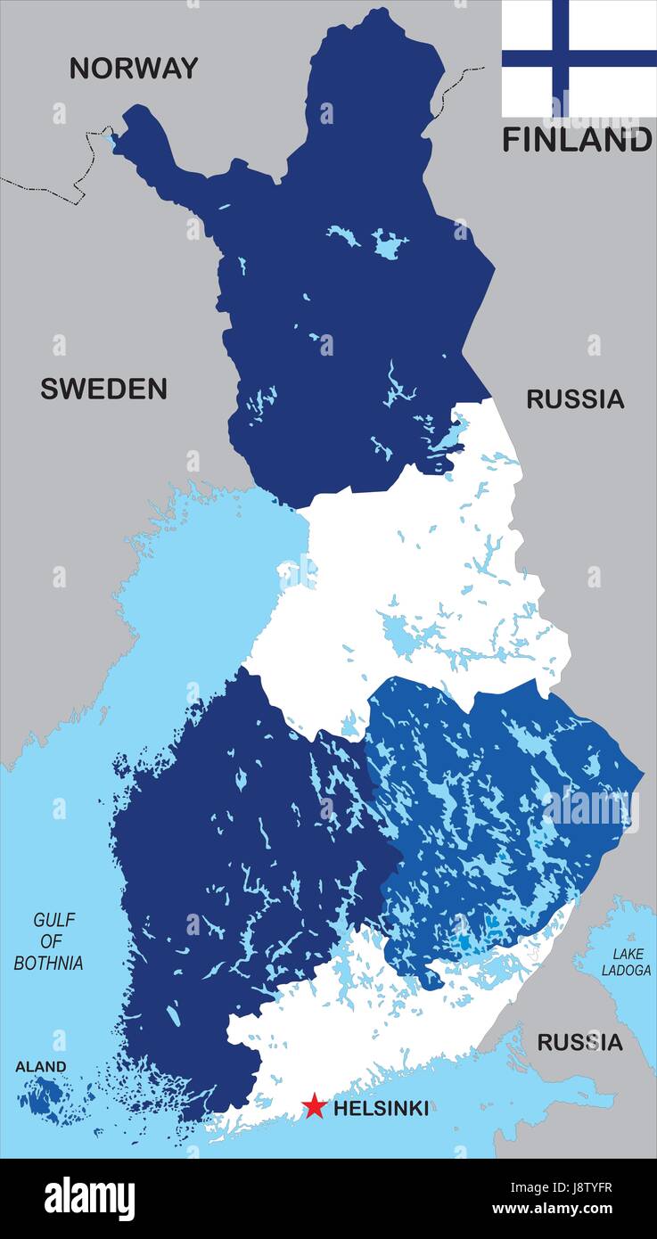 La Finlande La Carte Atlas Carte Du Monde Politique D