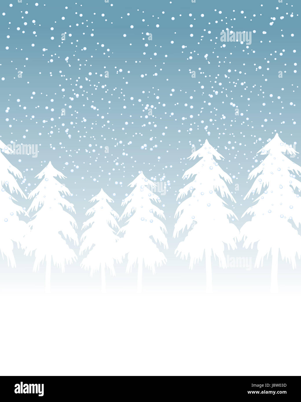 Arbre, hiver, bois, neige, Flocon, pictogramme, symbole, pictogramme, échange Banque D'Images