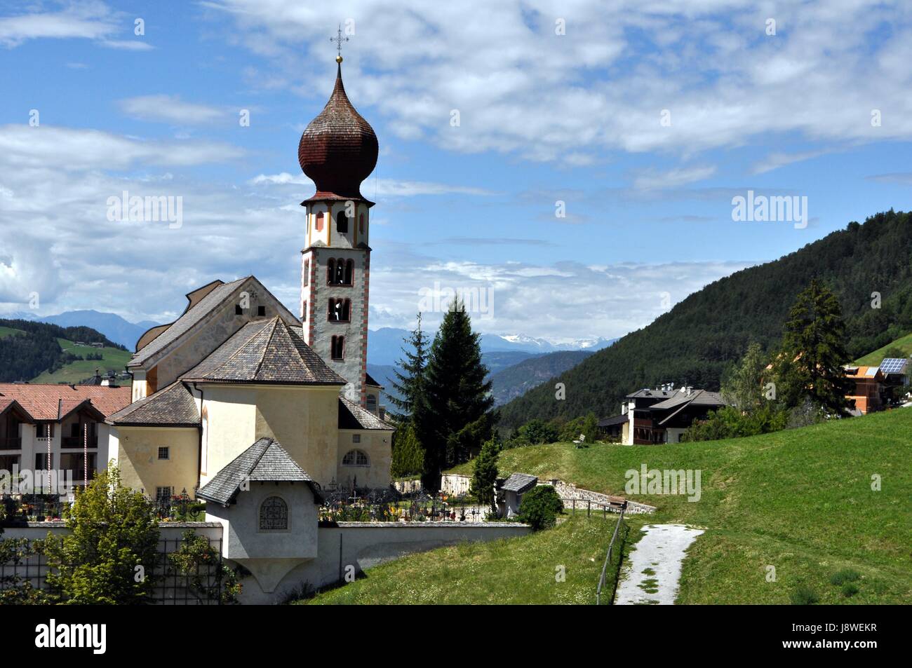 Dolomites, le Tyrol du Sud, Europe, rosarium, monde de montagne, paysage, campagne, Banque D'Images