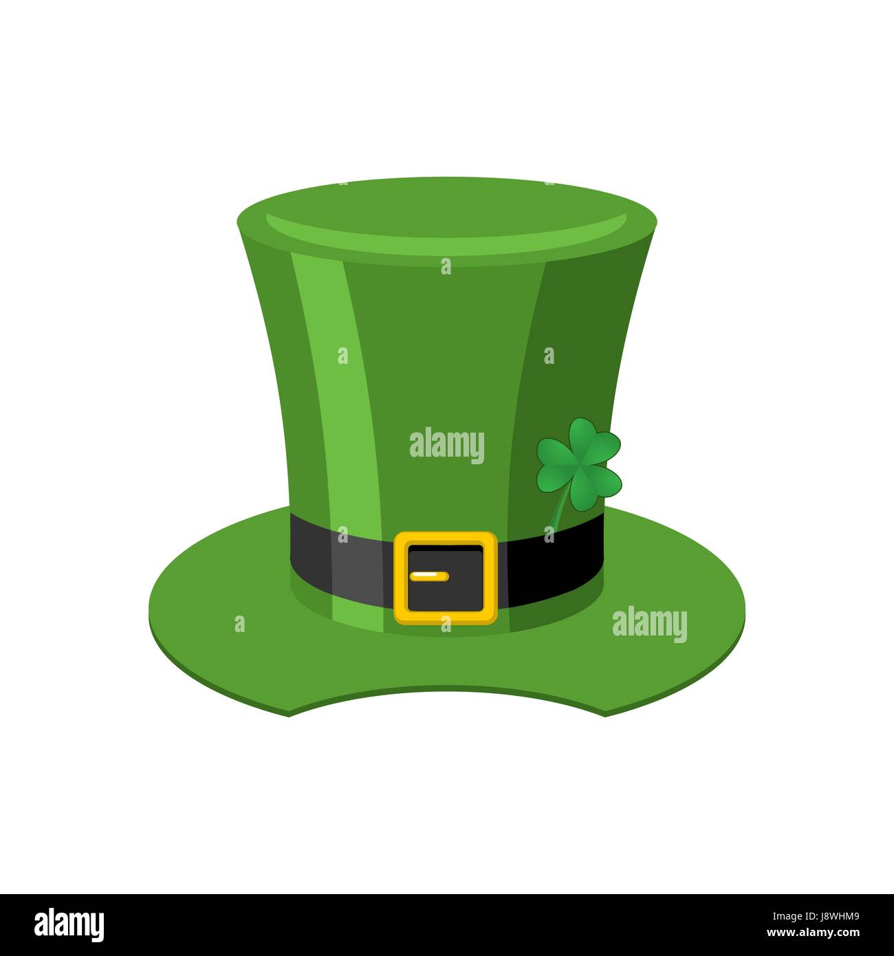 Leprechaun chapeau vert isolé. Le jour de la Saint Patrick fête nationale.  Hat Magic Dwarf en Irlande.Festival irlandais traditionnels Image  Vectorielle Stock - Alamy