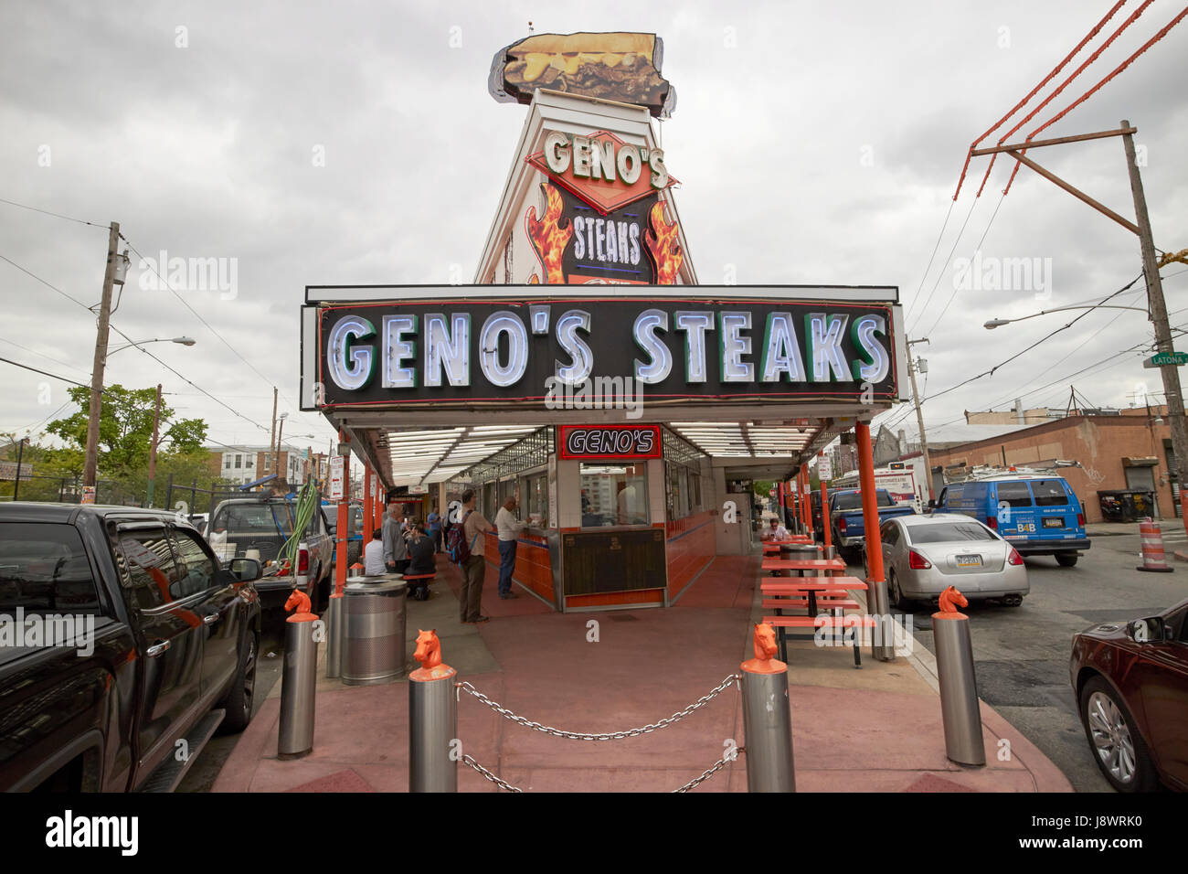 Genos steaks Philadelphie USA Banque D'Images
