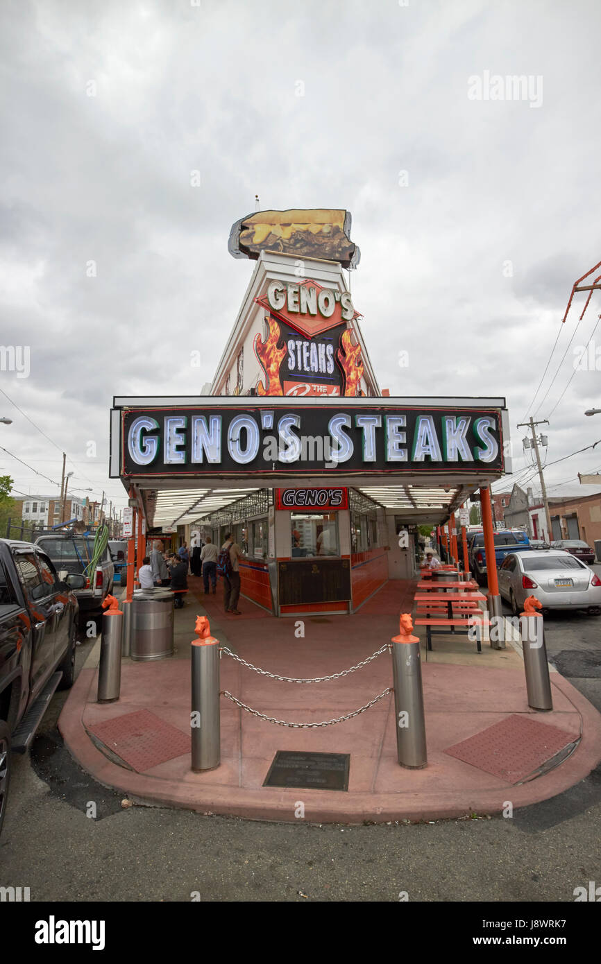 Genos steaks Philadelphie USA Banque D'Images