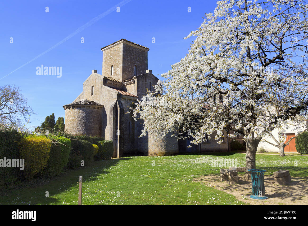 9e siècle, l'Oratoire carolingien de germigny-des-Prés, la Loiret, France Banque D'Images 9e siècle, l'Oratoire carolingien de germigny-des-Prés, la Loiret, France Banque D'Images