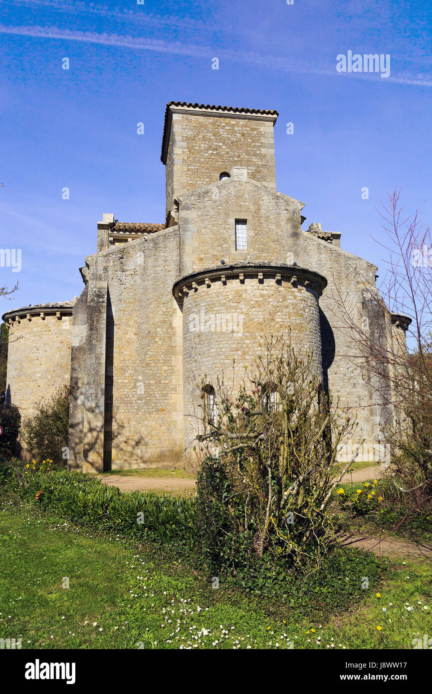 9e siècle, l'Oratoire carolingien de germigny-des-Prés, la Loiret, France Banque D'Images 9e siècle, l'Oratoire carolingien de germigny-des-Prés, la Loiret, France Banque D'Images