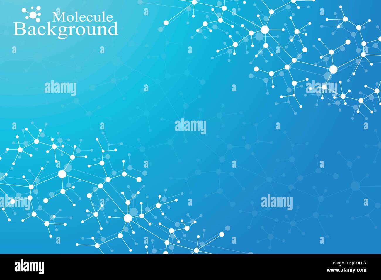 La structure de la molécule ADN et l'arrière-plan de communication. Lignes connectées par des points. Le concept de la science, de connexion, de la chimie, de la biologie, de la médecine, de la technologie. Vector illustration Illustration de Vecteur