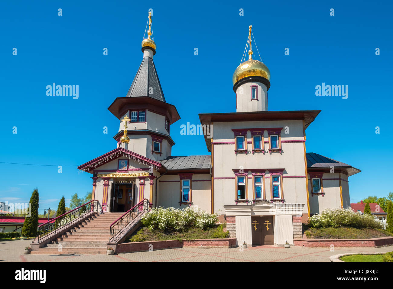 Église de la Narva Icône de la Mère de Dieu. Narva, Estonie, Europe Banque D'Images