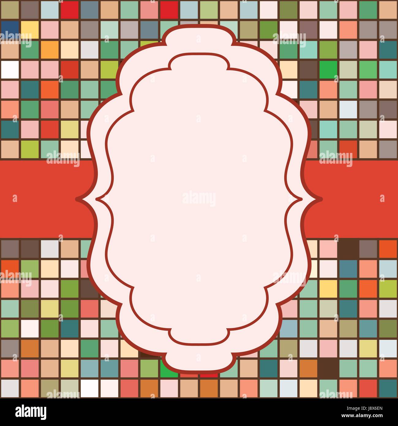 Cadre place pour texte invitation Illustration de Vecteur