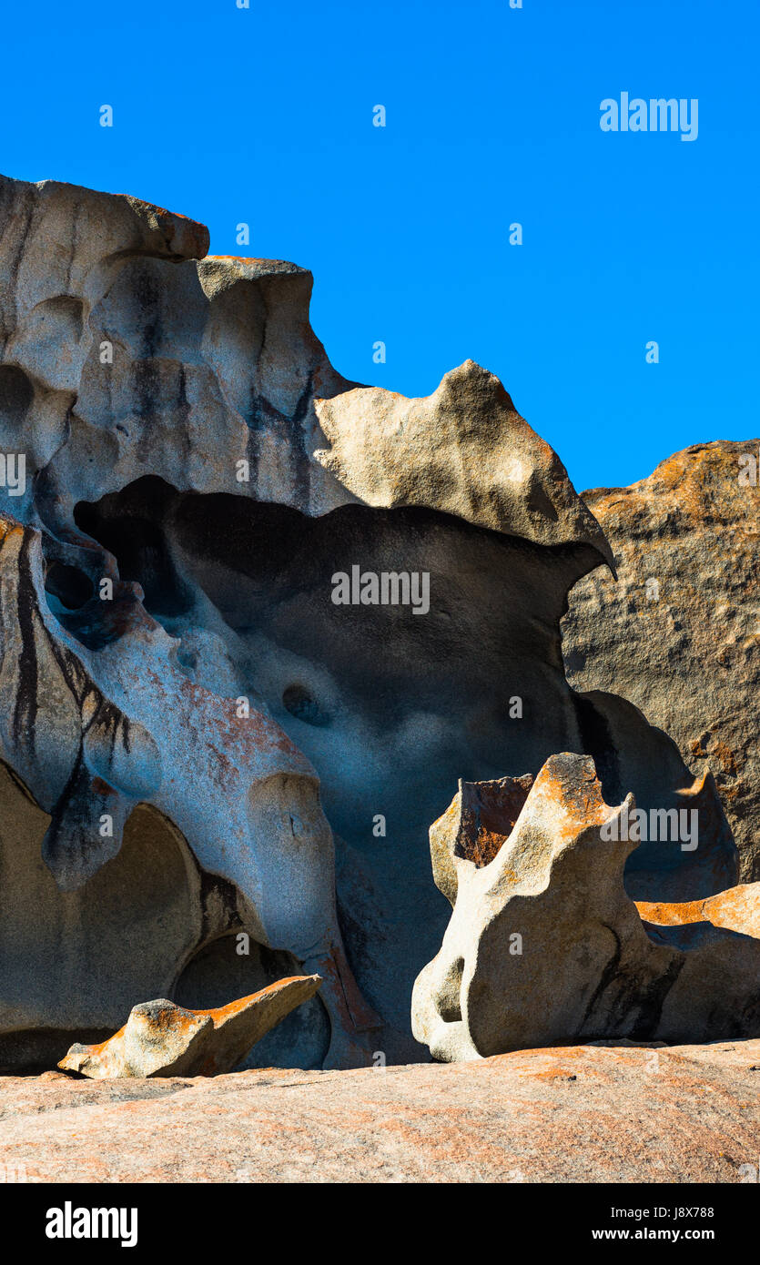 Remarkable Rocks, parc national de Flinders Chase, Kangaroo Island, Australie du Sud. Banque D'Images