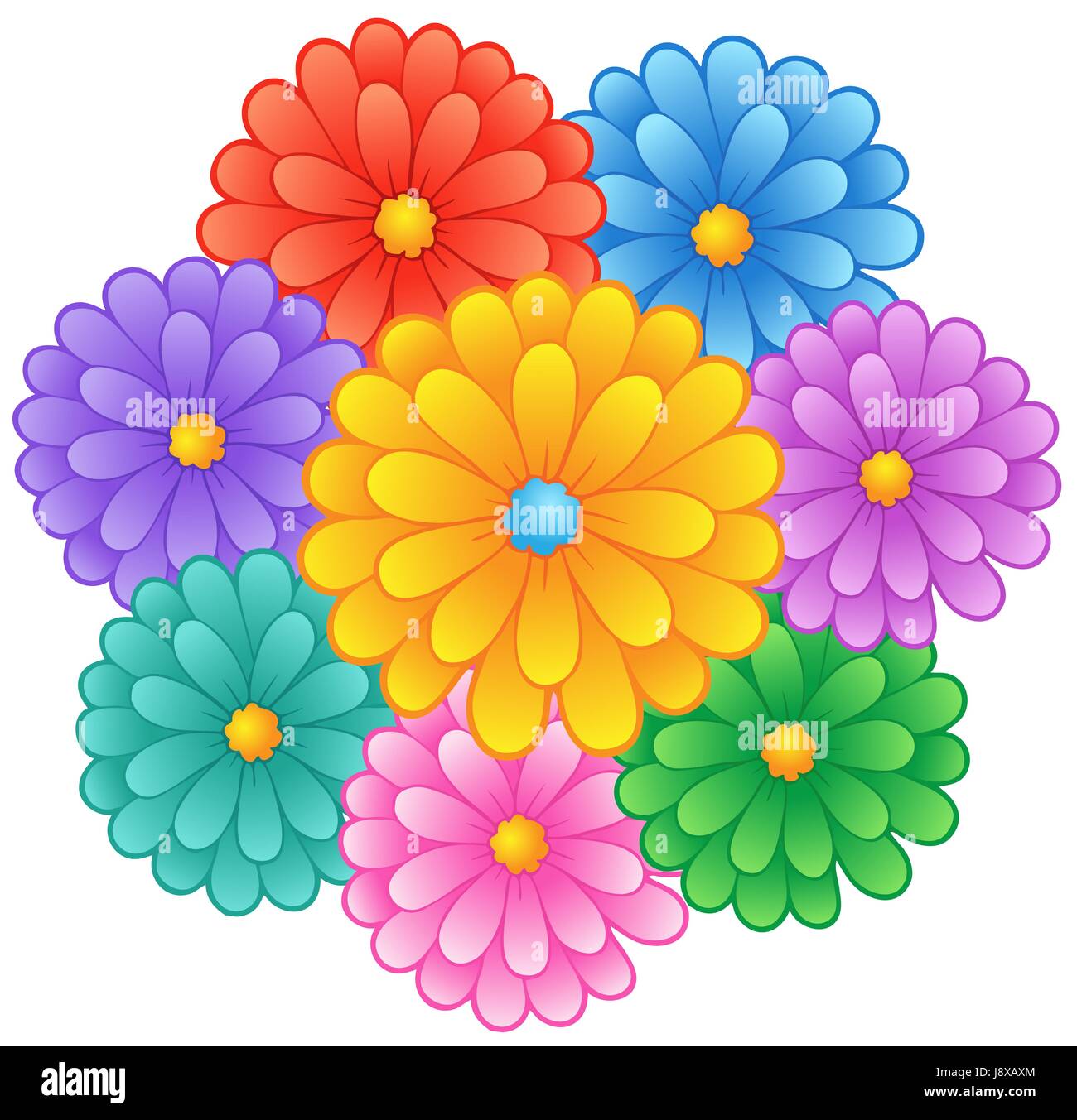 Fleur, plante, fleurs, fleurir, s'épanouir, en plein essor, fleurs, été, Banque D'Images