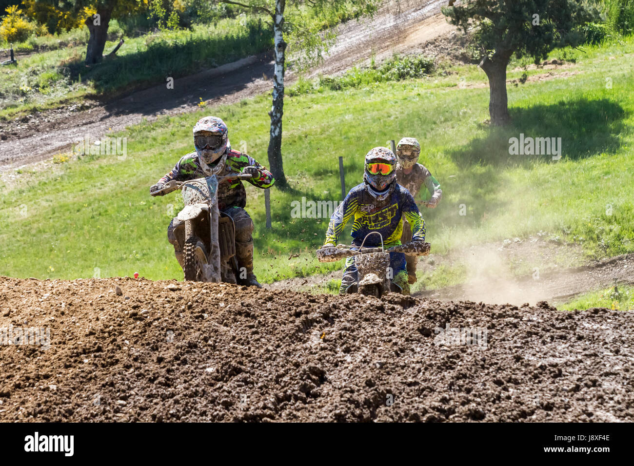 Motocross Kleinhau - 2e barrage Junior chaleur Meisterschaft - 27 mai 2017 - Kleinhau, Hürtgen, North Rhine Westphalia, NRW, Germany, Europe Banque D'Images