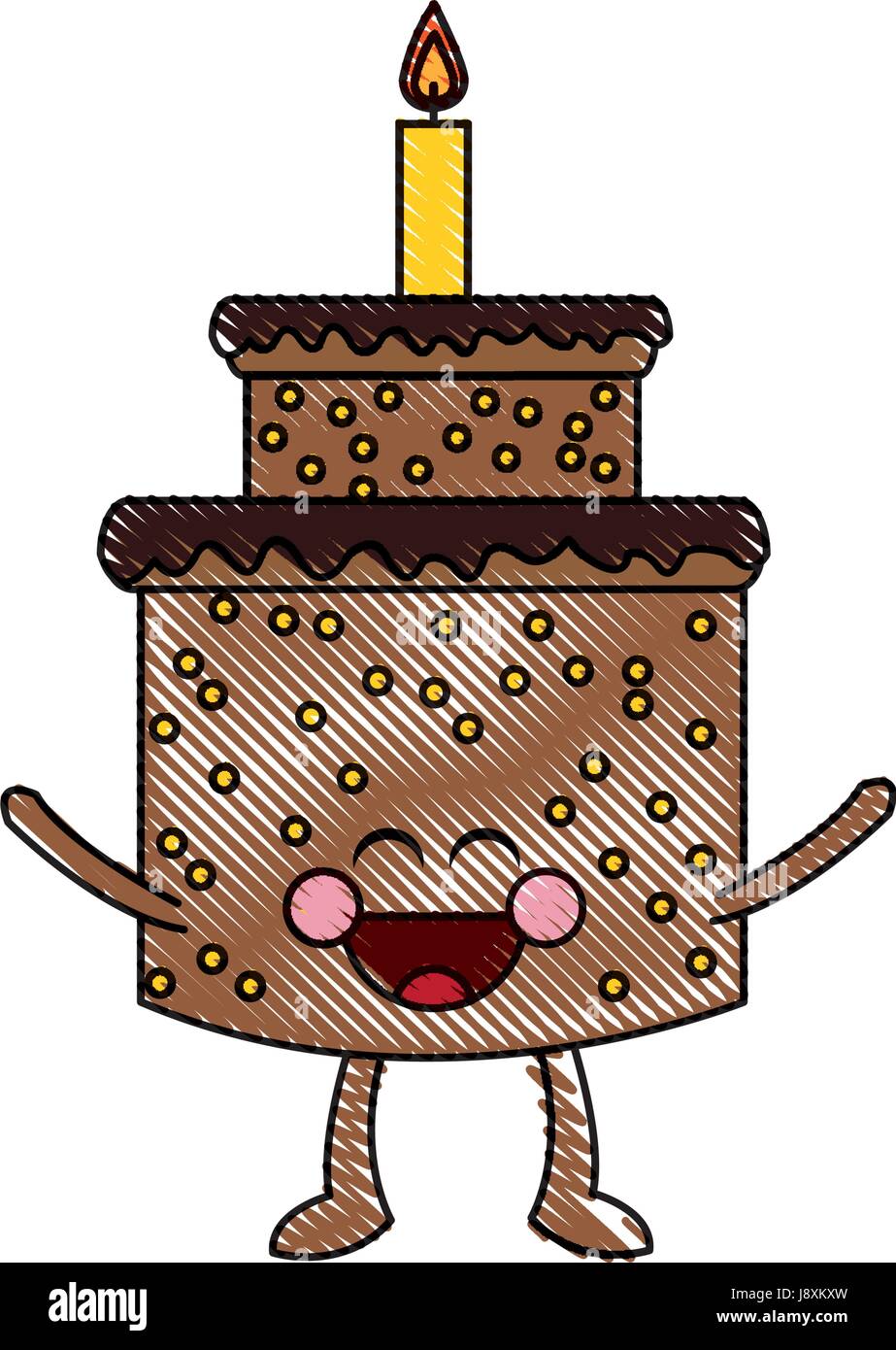 Bougie Gateau Kawaii Anniversaire Celebration Image Vectorielle Stock Alamy Bougie Gateau Kawaii Anniversaire Celebration Image Vectorielle Stock Alamy
