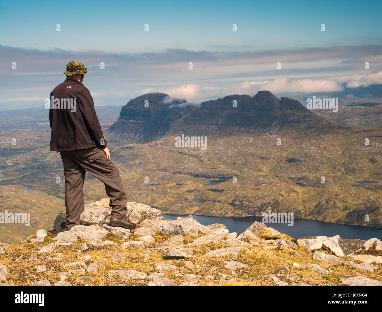 Walker Hill Suilven visualisation de cul Mor, Inverpolly, Ecosse Banque D'Images