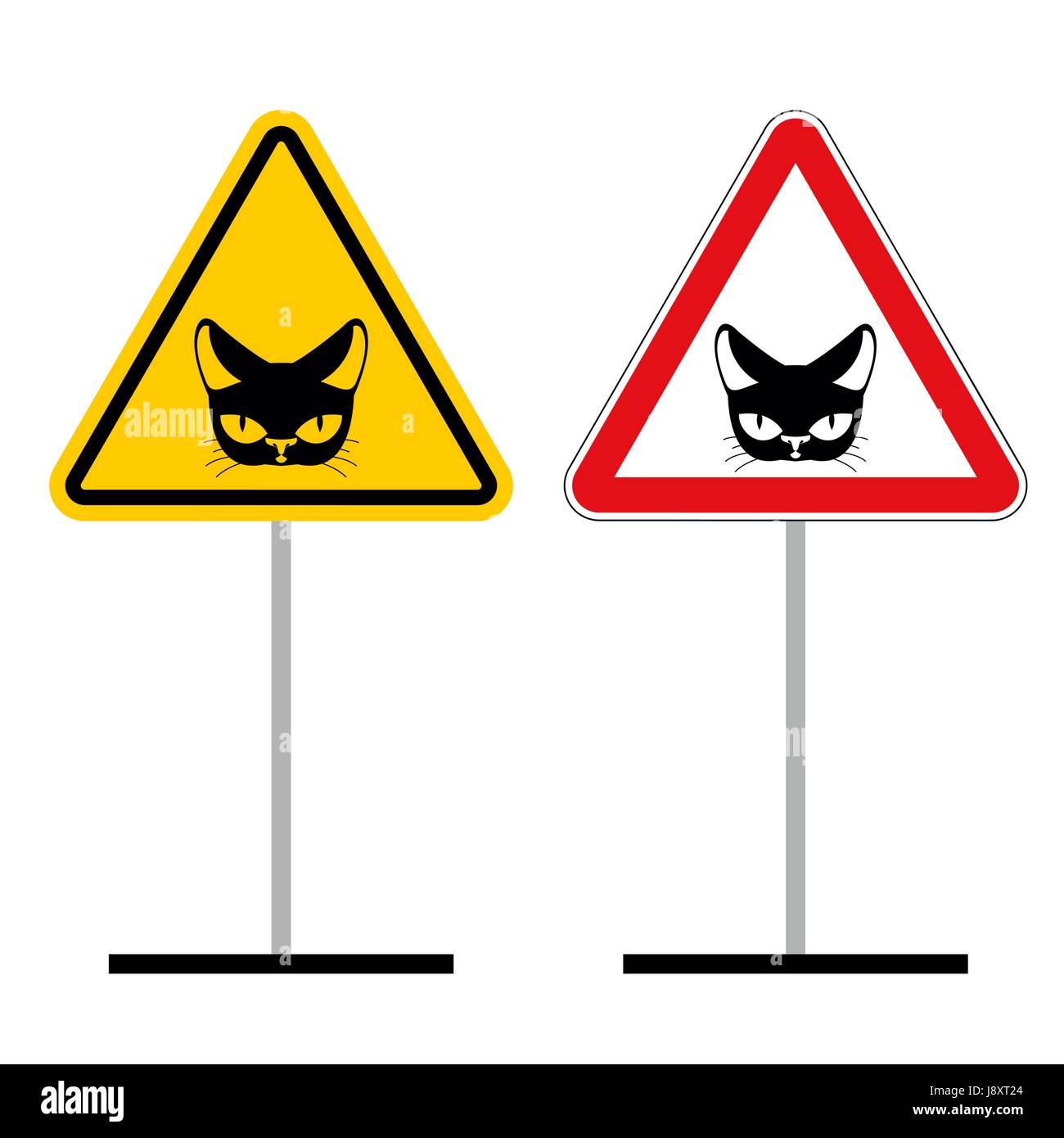 Panneau D Avertissement Attention Chat Jaune De Danger Signpet La Tete De Chat Sur Triangle Rouge Ensemble De Panneaux Routiers Et Tete De Chat Image Vectorielle Stock Alamy Panneau D Avertissement Attention Chat Jaune De Danger Signpet La Tete De Chat Sur Triangle Rouge Ensemble De Panneaux Routiers Et Tete De Chat Image Vectorielle Stock Alamy