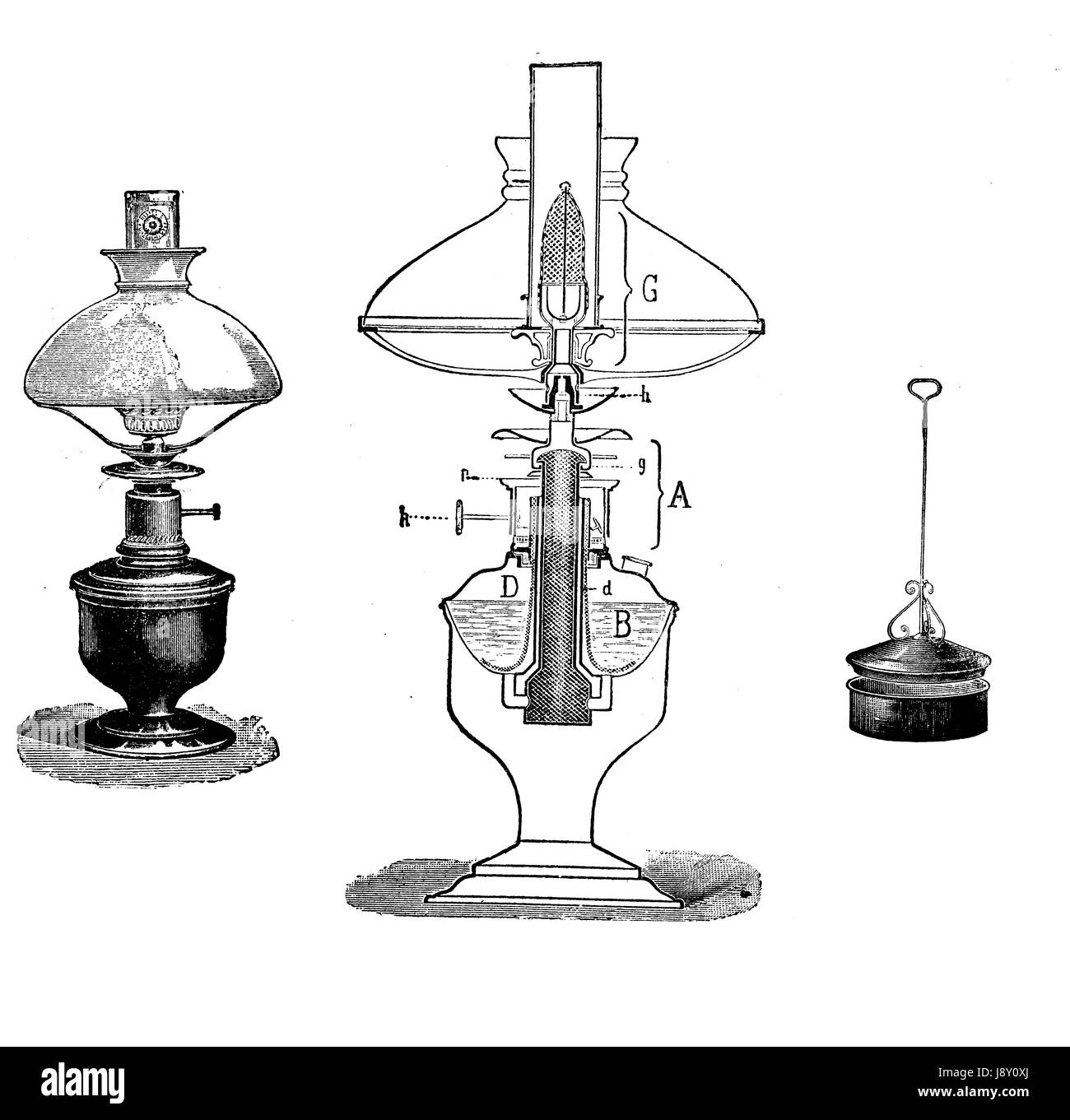Conception de lampe à huile Banque D'Images