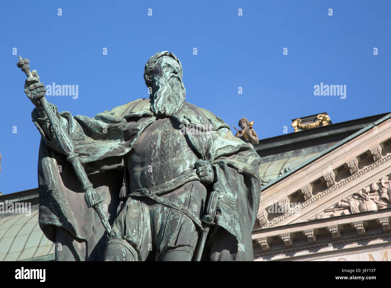 Gustavo Erici Statue par Hubert (1773) ; Riddarhuset - Riddarhustorget Palace ; Stockholm, Suède Banque D'Images