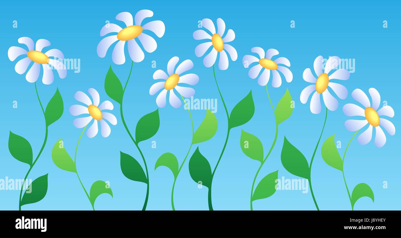 Feuille, fleur, plante, fleurs, fleurir, s'épanouir, en plein essor, fleurs, printemps, Banque D'Images