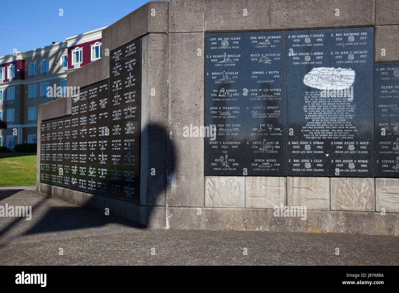 Monument aux morts de la mer, Astoria, Oregon, USA, Amérique Latine Banque D'Images