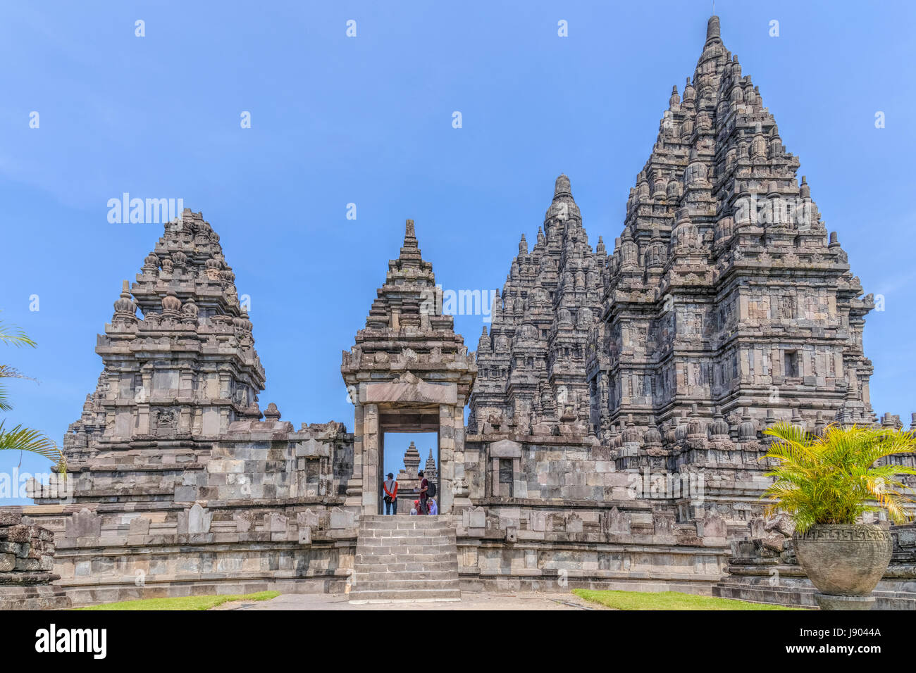 Prambanan, Temple Hindou, Yogyakarta, Java, Indonésie, Asie Banque D'Images