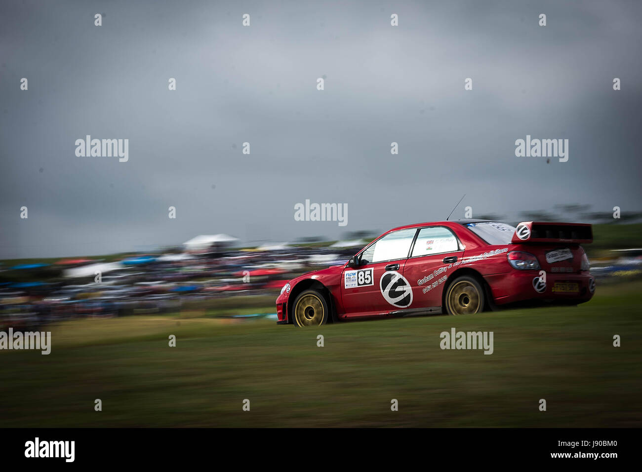 La Barbade 2017 Rallye- Flow Roi de la Colline Banque D'Images