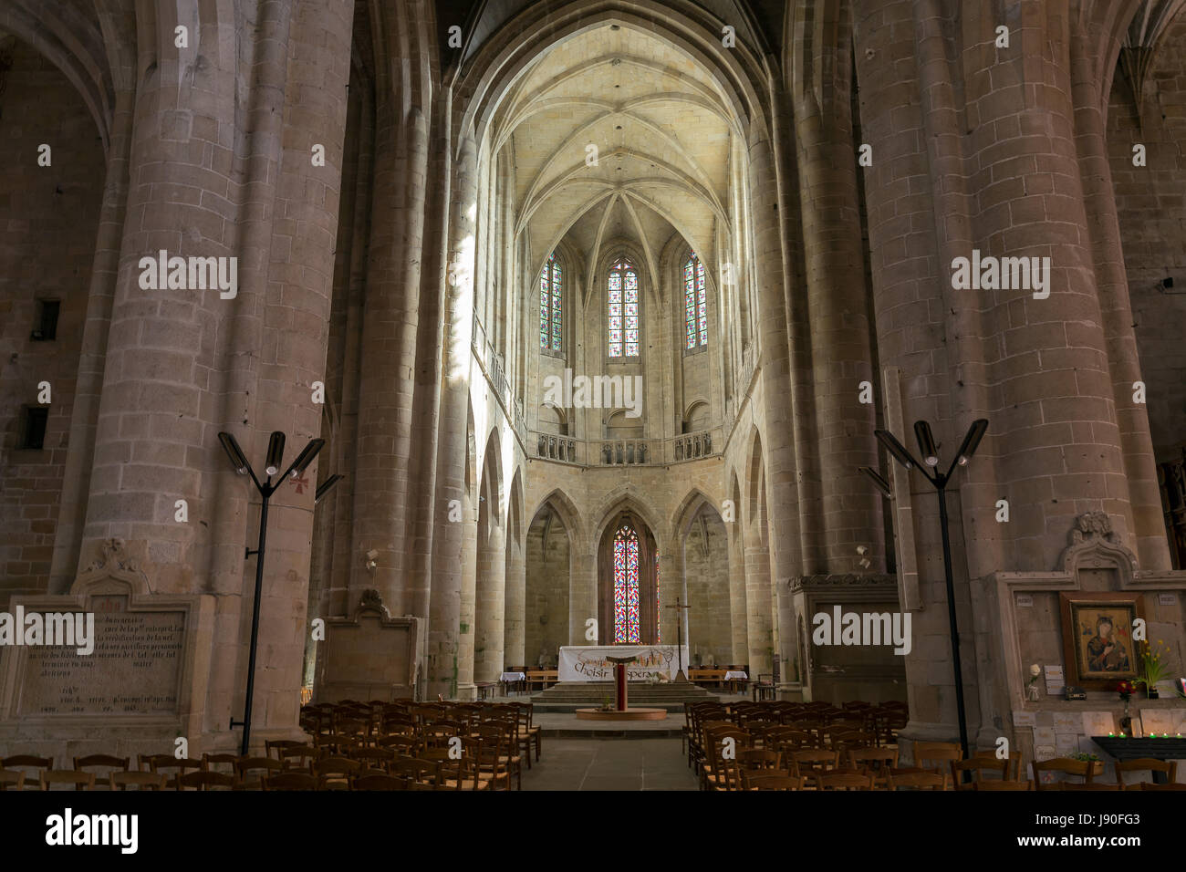 L'église de Saint-Malo à Dinan, France. Banque D'Images