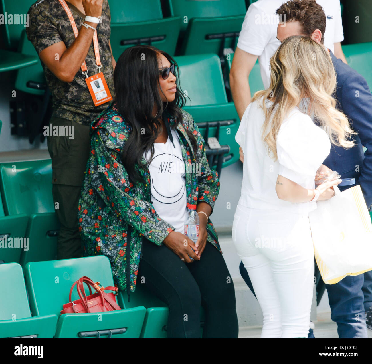 Paris, France, 31 mai 2017 : Serena Williams au cours de ses sœurs deuxième tour à l'Open de France de tennis 2017 à Roland Garros Paris. crédit : Frank molter/Alamy live news Banque D'Images
